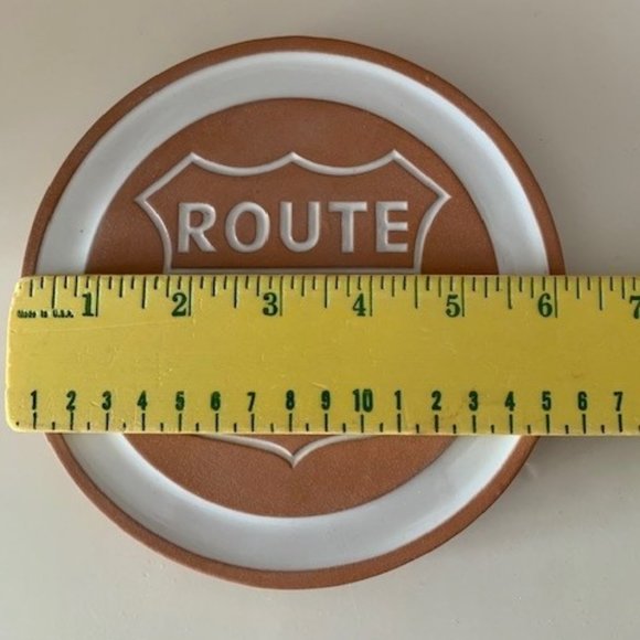 Frankoma Pottery Route 66 Terracotta Trivet - Picture 2 of 3